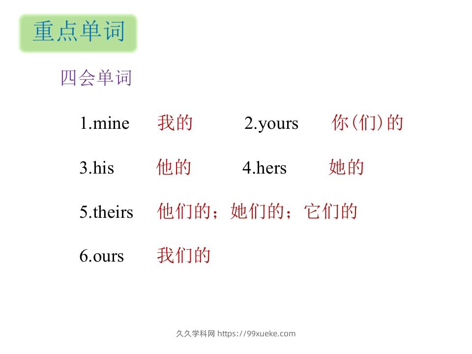 图片[2]-五年级英语下册知识清单课件-unit5∣(共8张PPT)（人教PEP版）-久久学科网