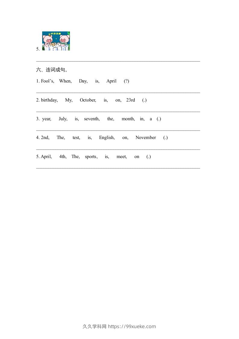 图片[3]-五年级英语下册Unit4PartA2（人教PEP版）-久久学科网