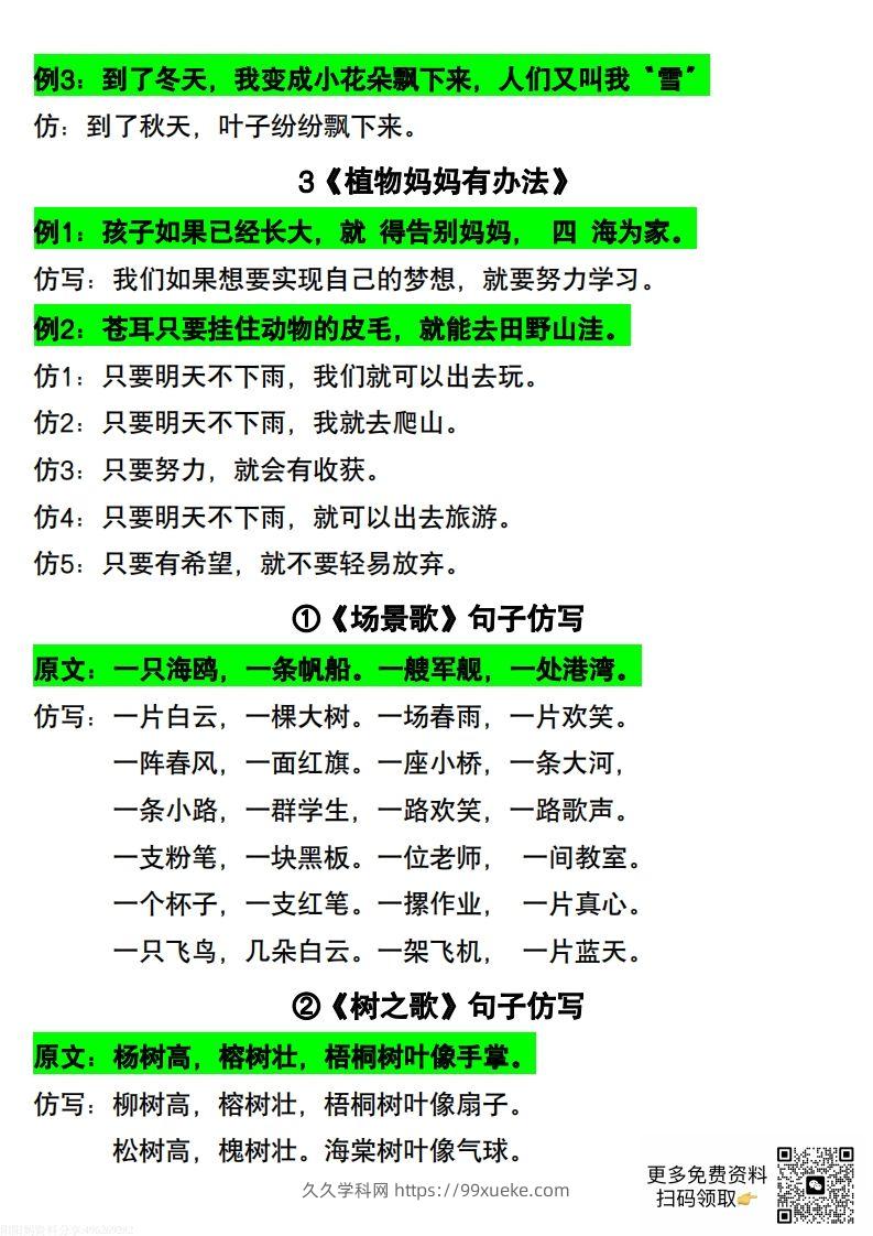 图片[2]-二年级上册语文仿写句子-久久学科网