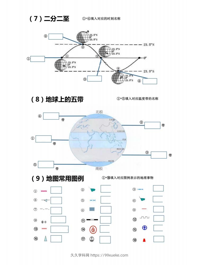 图片[3]-七上地理18个重点图填空训练-久久学科网