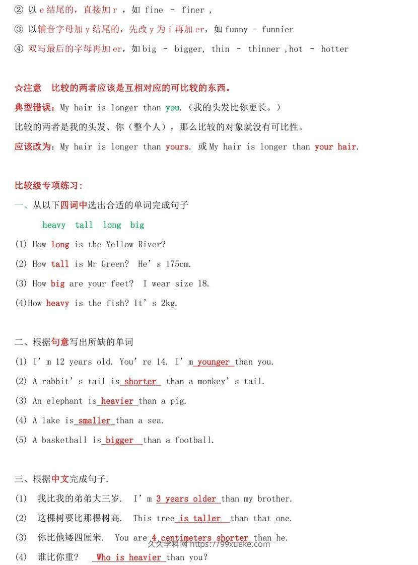图片[2]-小升初英语必考知识点-久久学科网
