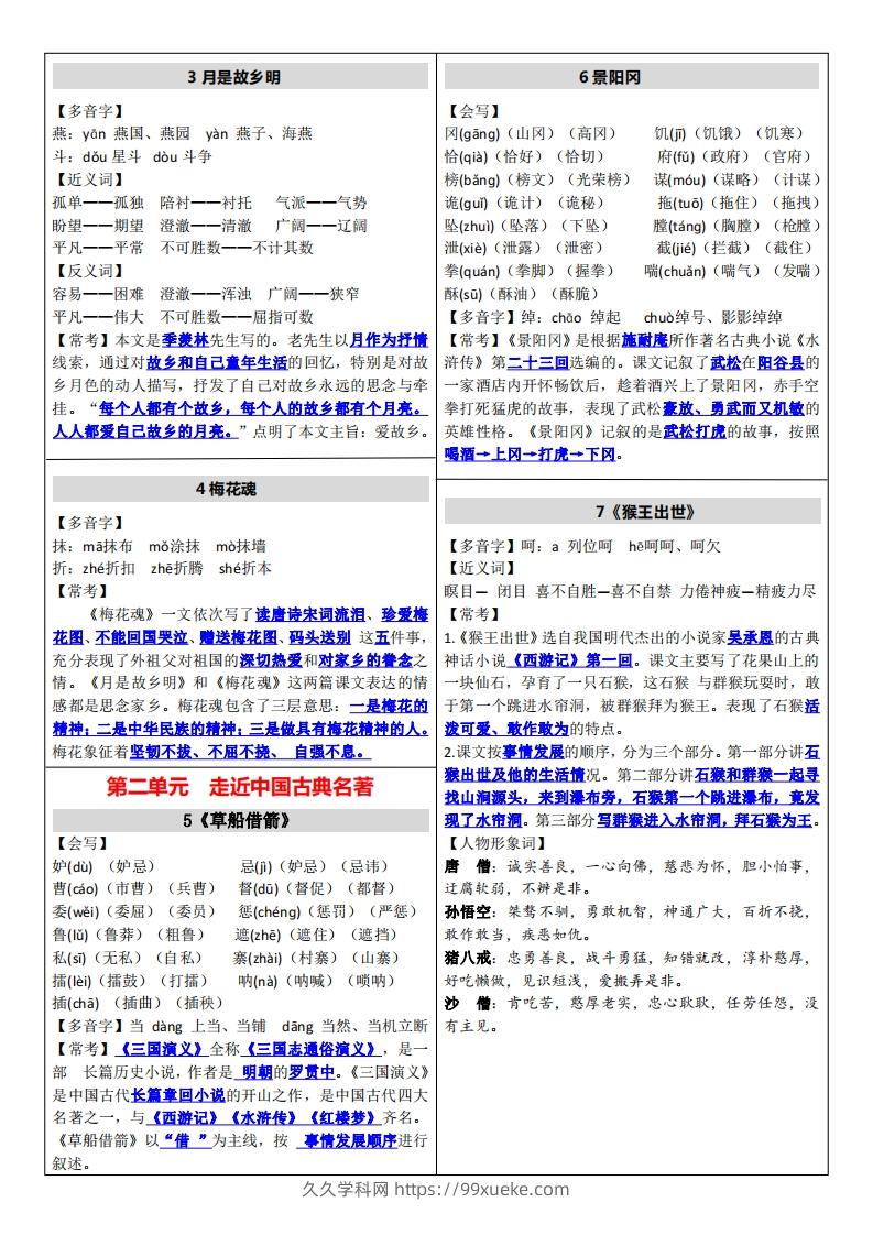 图片[2]-【课课贴】五下语文-久久学科网