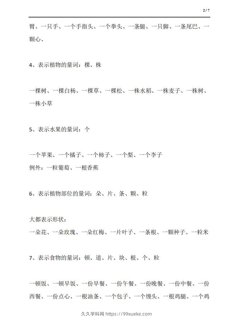 图片[2]-量词18类：汉语量词全收尽-久久学科网