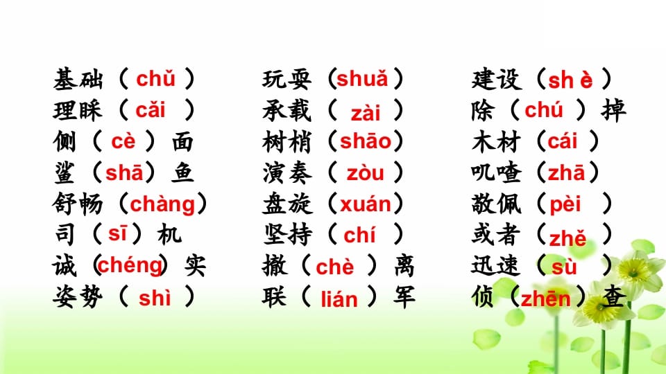图片[3]-三年级语文上册专项1生字复习课件（部编版）-久久学科网