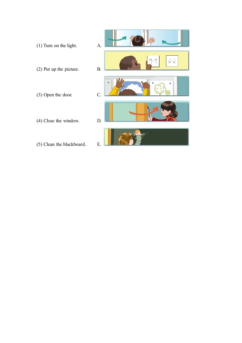 图片[2]-四年级英语上册Unit1_A_Let’s_learn同步习题（人教版一起点）-久久学科网
