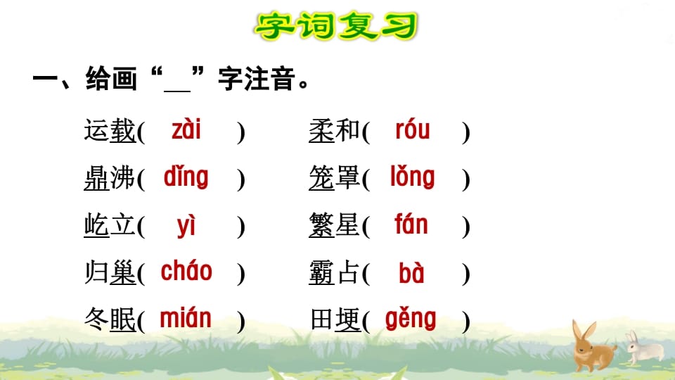 图片[2]-四年级语文上册第1单元复习-久久学科网