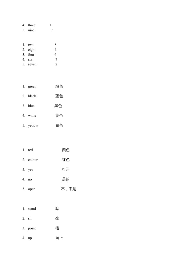 图片[2]-二年级英语上册单词练习题（人教版一起点）-久久学科网