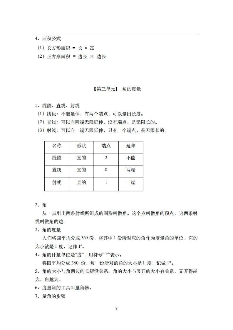 图片[3]-四年级数学上册素材-核心知识点总结人教新课标（人教版）-久久学科网