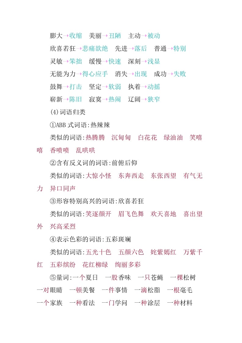图片[3]-四年级语文下册第二单元知识小结-久久学科网