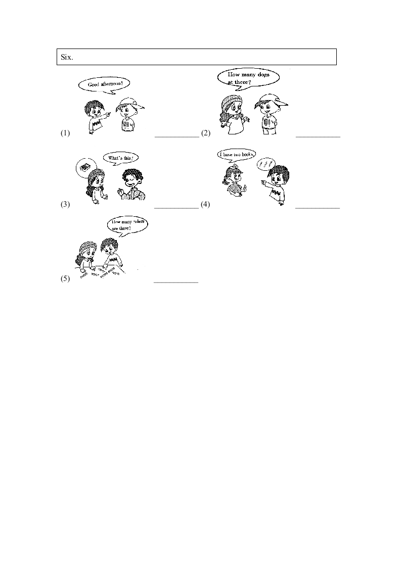 图片[2]-一年级英语上册Unit4_Lesson3课时训练（人教一起点）-久久学科网